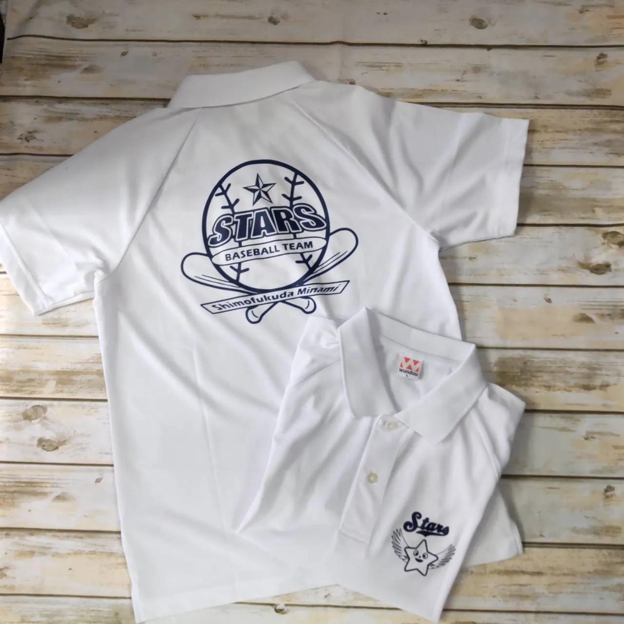 大和市の少年野球チームの応援ポロシャツを作成